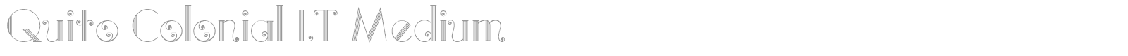 Quito Colonial font preview